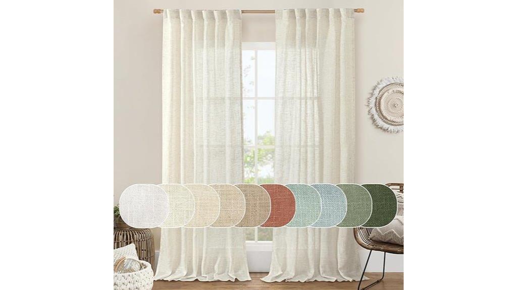 ivory linen curtains 84
