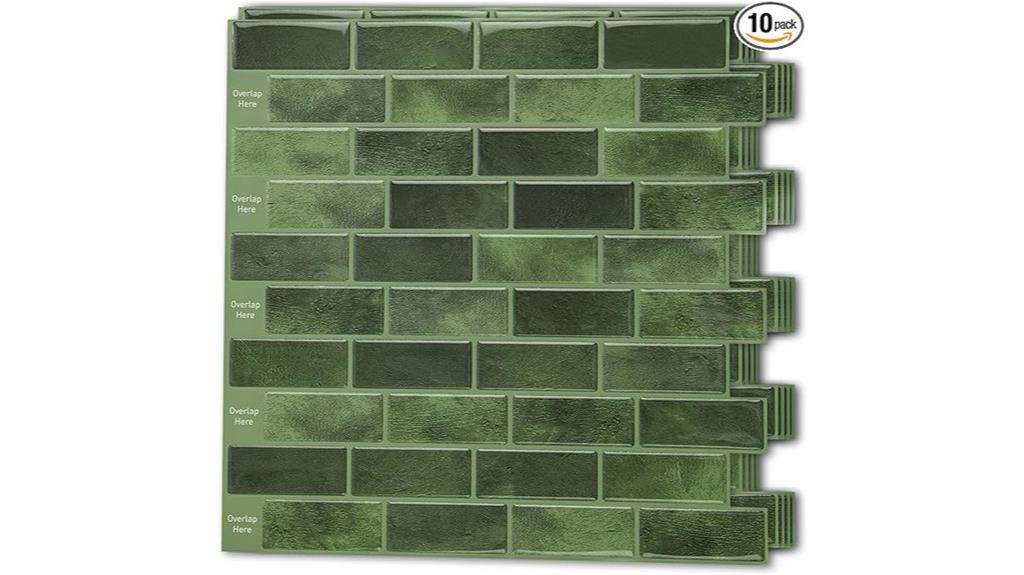 jade green peel tiles