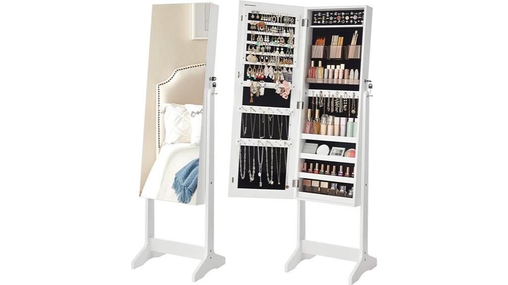 jewelry cabinet with mirror