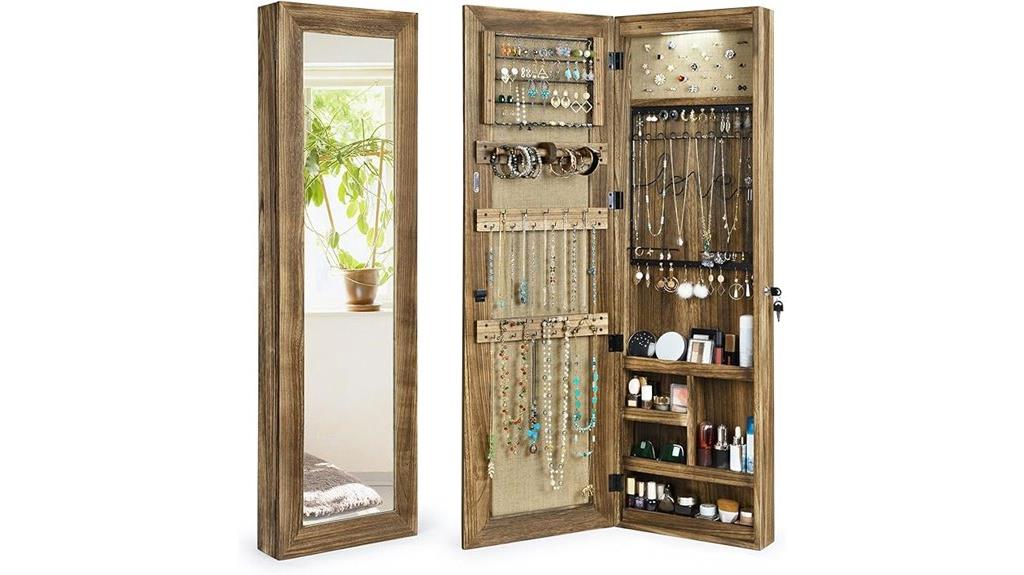 jewelry cabinet with mirror