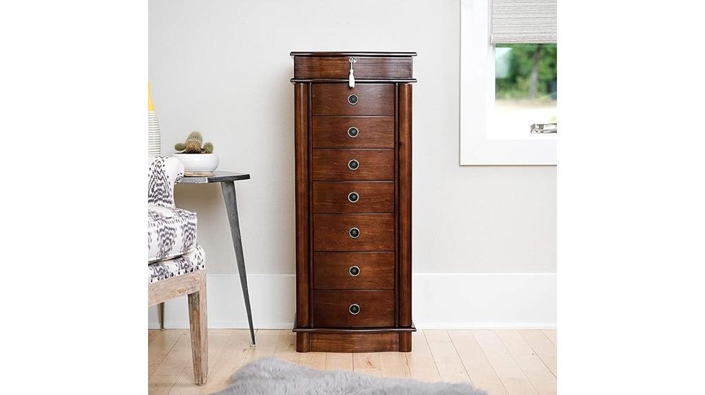 jewelry storage with mirror