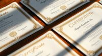 keep authenticity certificates safely