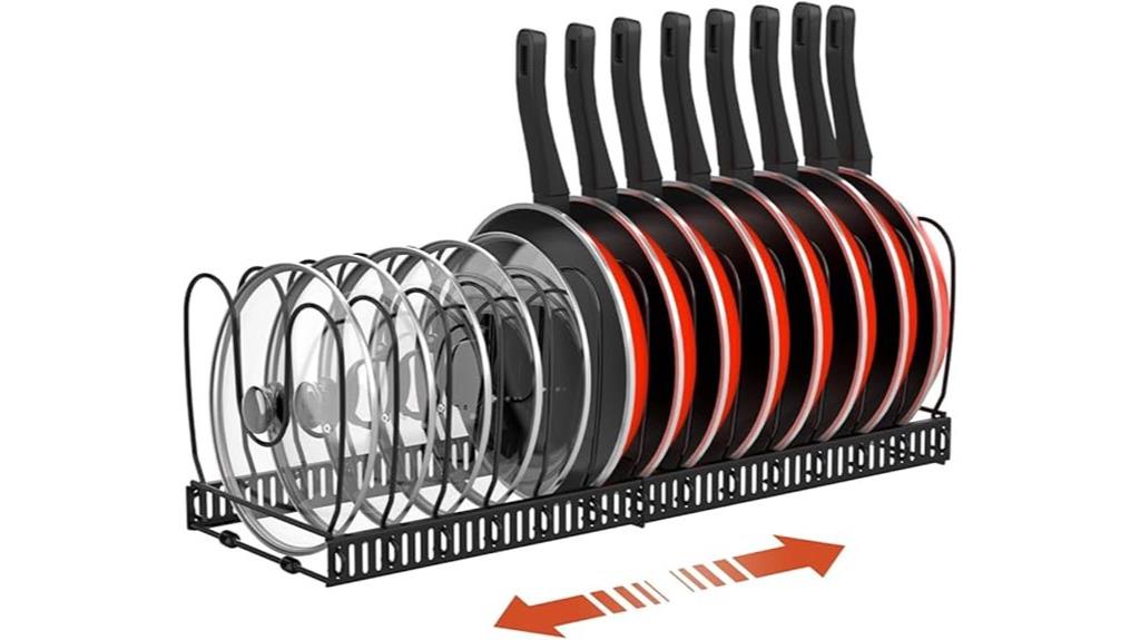 kitchen storage pot rack