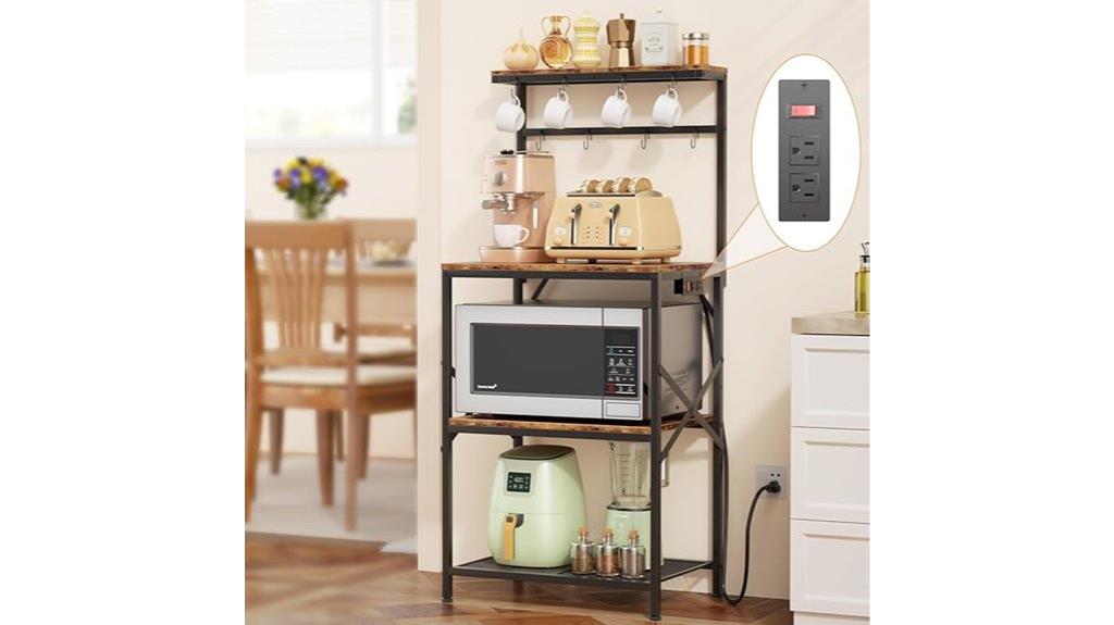 kitchen storage with power