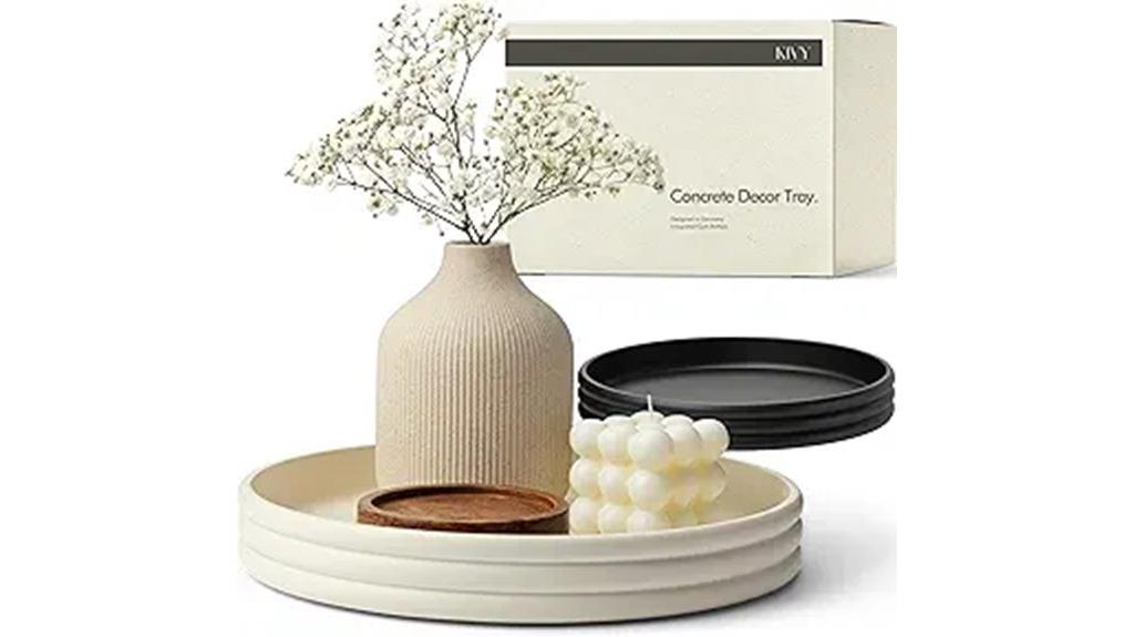 kivy round concrete tray