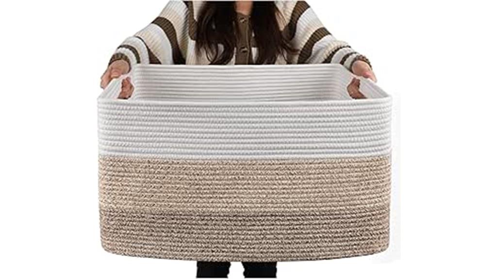 large blanket storage basket