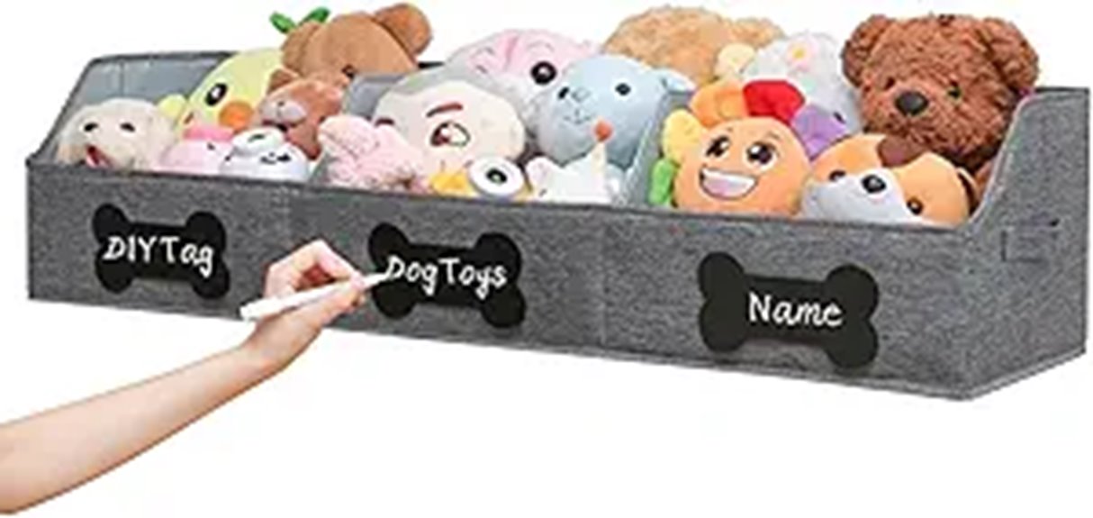 large dog toy basket