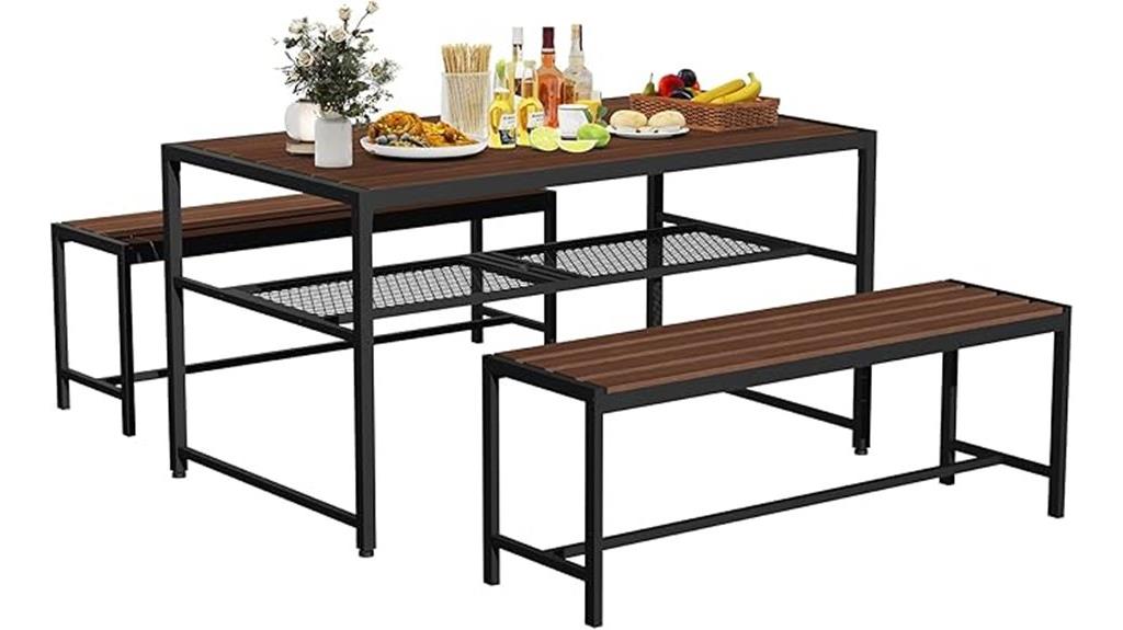 large outdoor picnic set