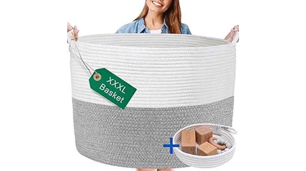 large washable woven baskets