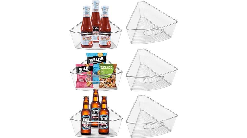 lazy susan turntable bins