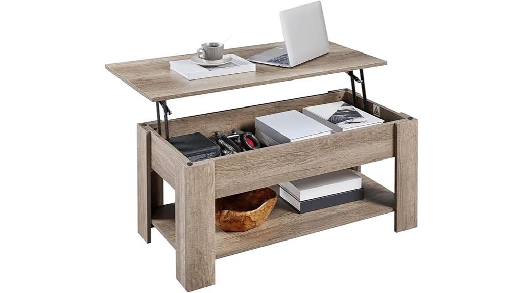 lift top hidden storage