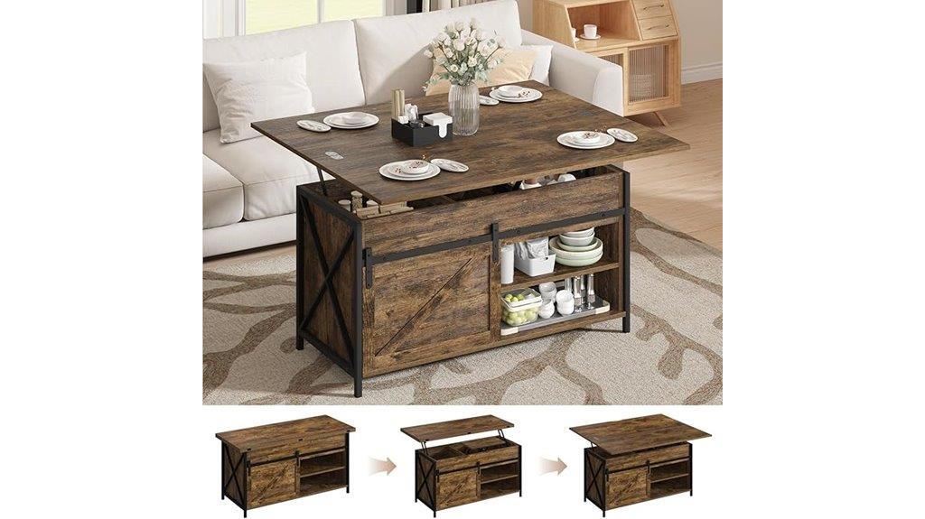 lift top storage coffee table