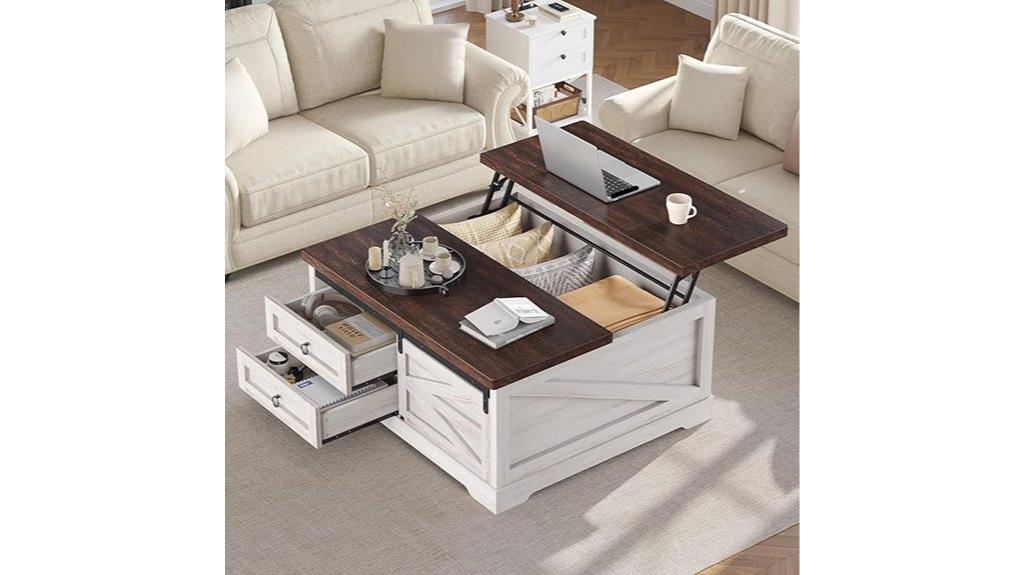 lift top storage coffee table