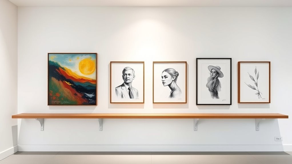 linear art display tips