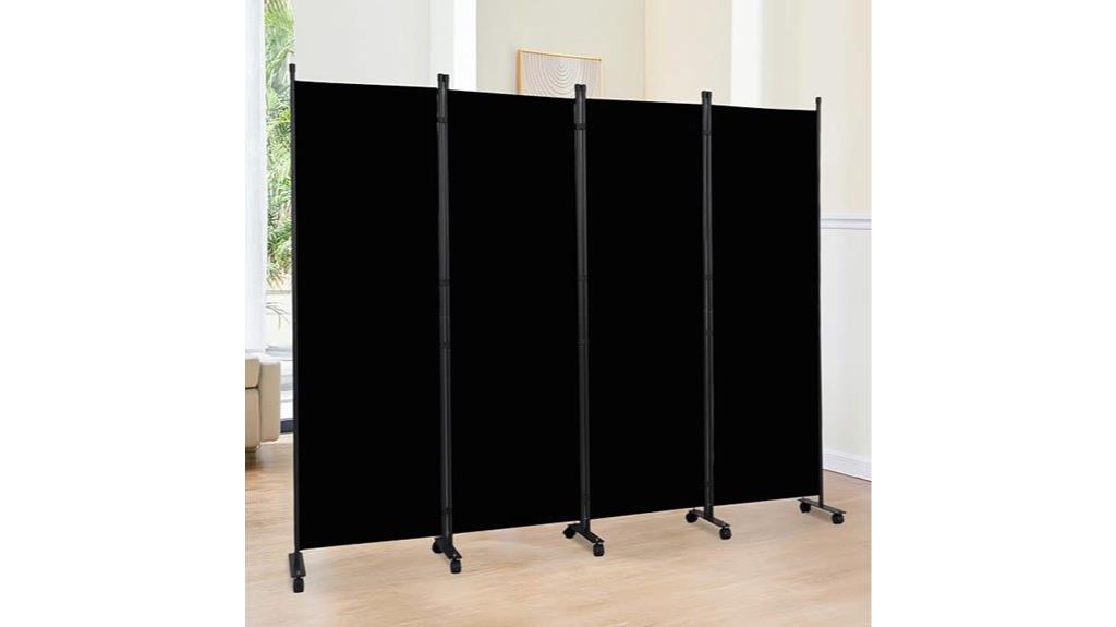 lockable 4 panel room divider