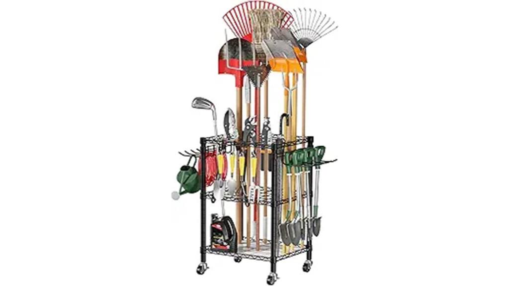 lockable wheel garden organizer