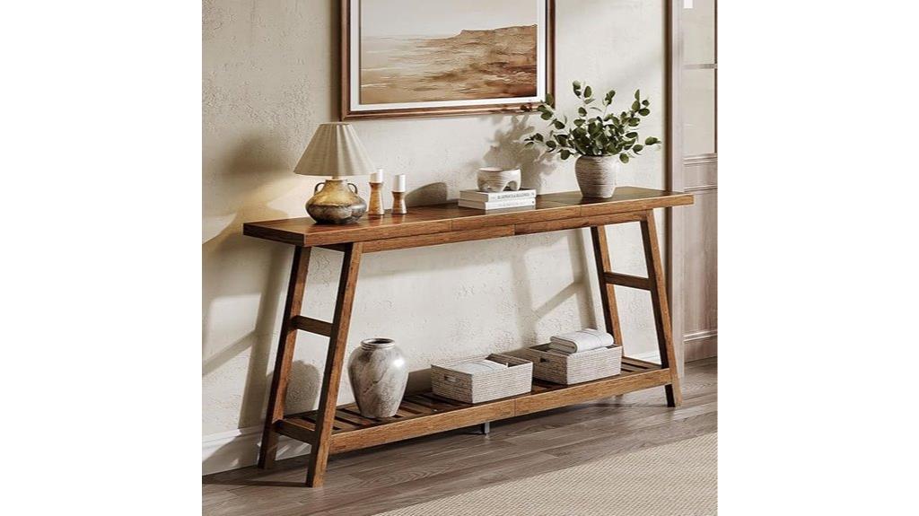 long entryway console table