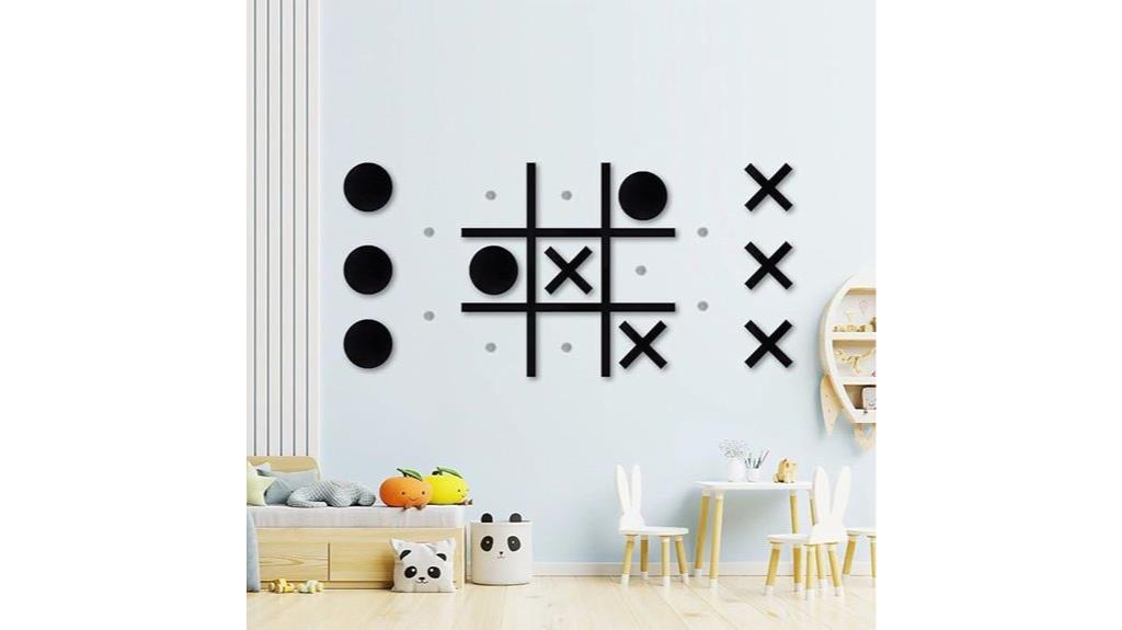 magnetic wall mount tic tac toe