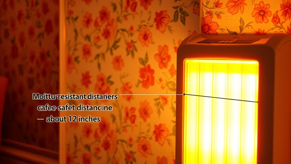 maintain safe heat distances