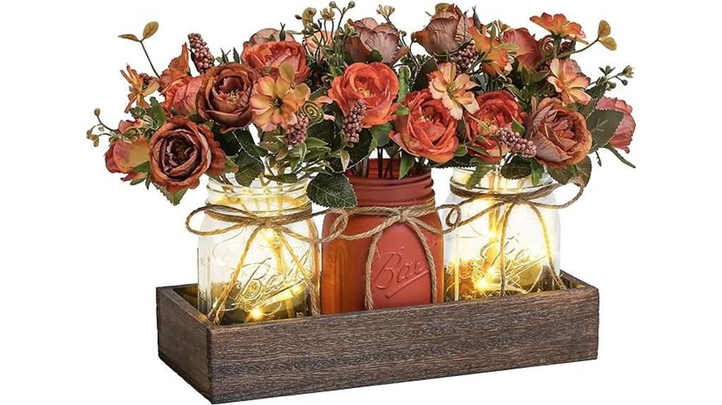 mason jar table decor