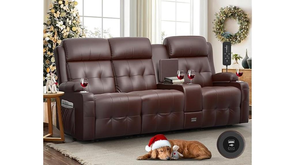 massage recliner with cupholders