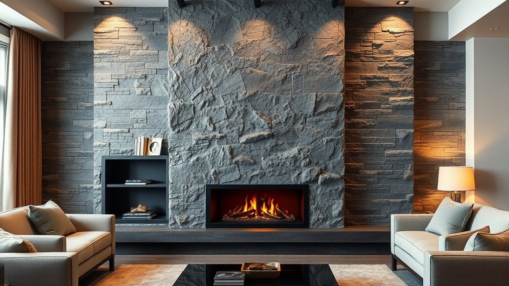 material selection for fireplace
