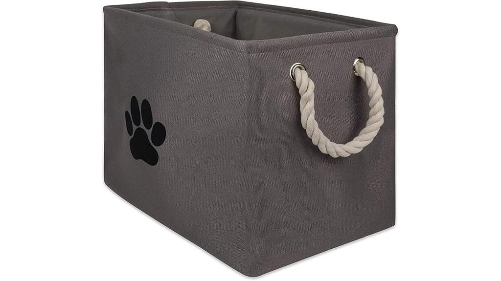 medium gray collapsible bin