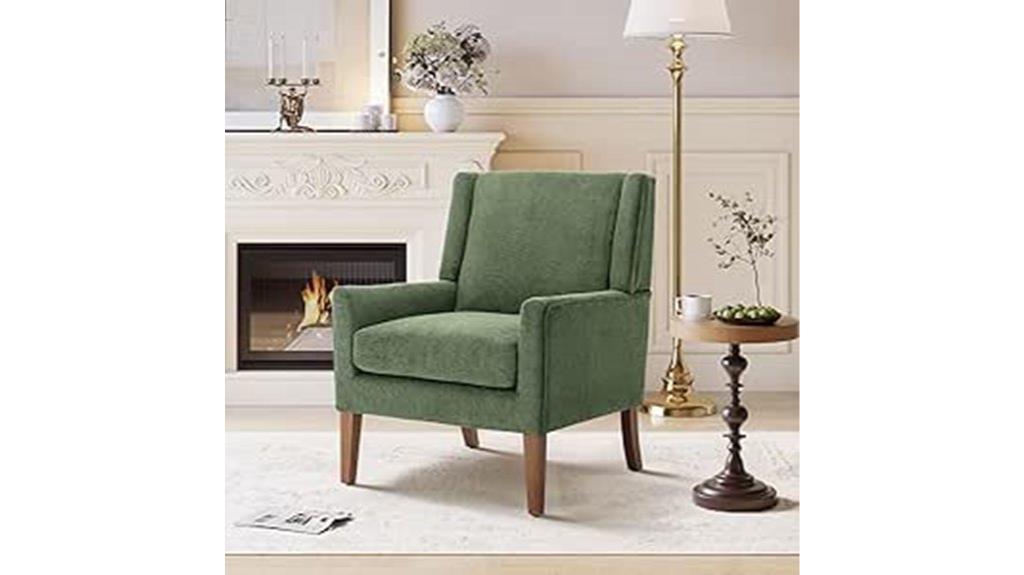 mid century fabric accent chairs