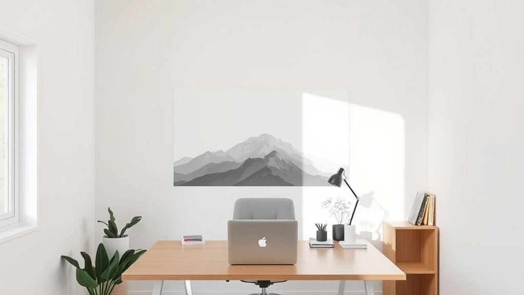 minimize distractions with focused murals