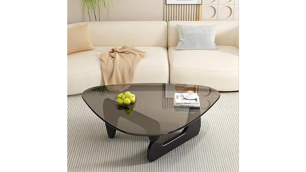 modern glass coffee table