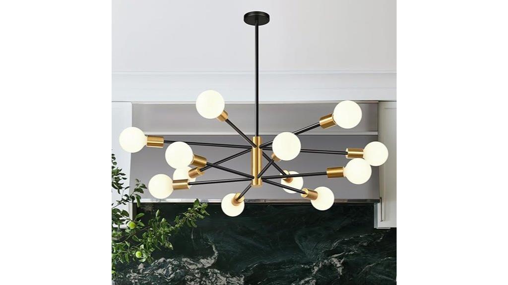 modern sputnik ceiling light
