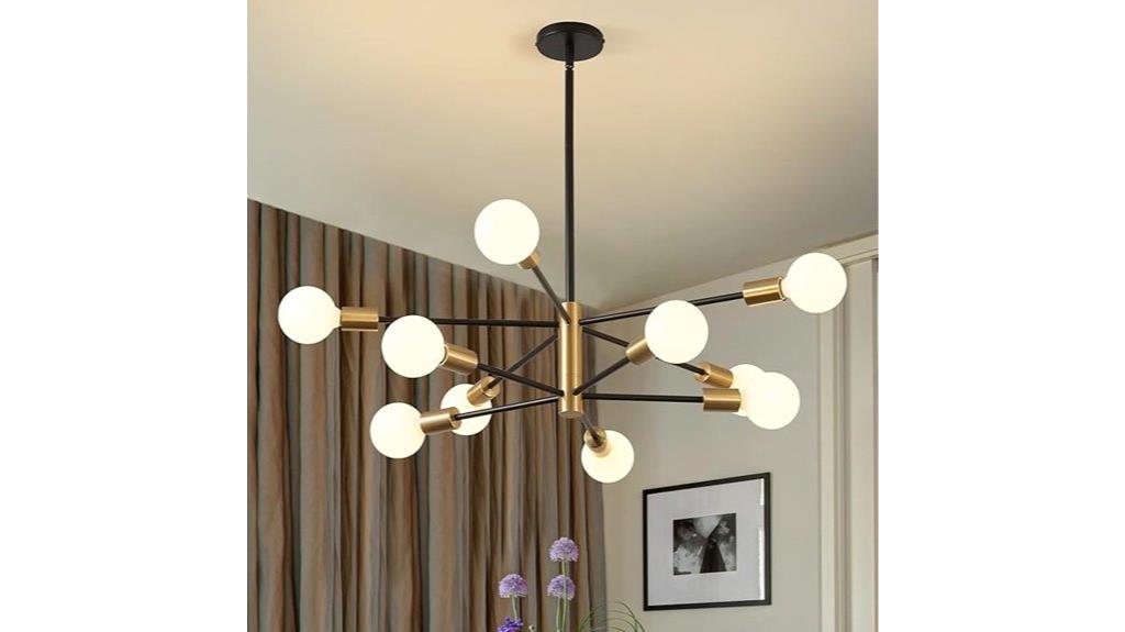 modern sputnik chandelier