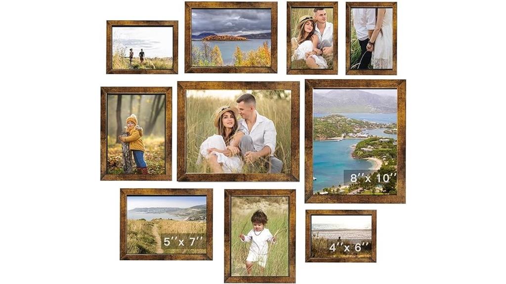 multi size gallery wall frames