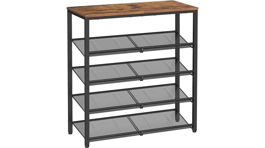 multi tier shoe storage