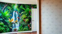 murals versus wallpaper selection