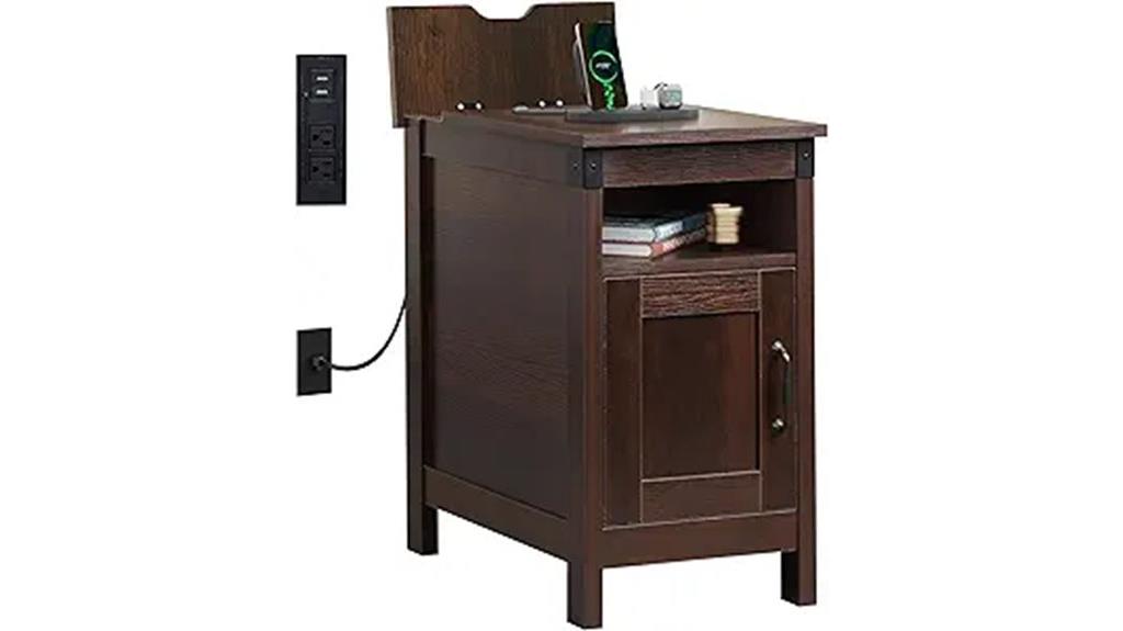 narrow living room side table