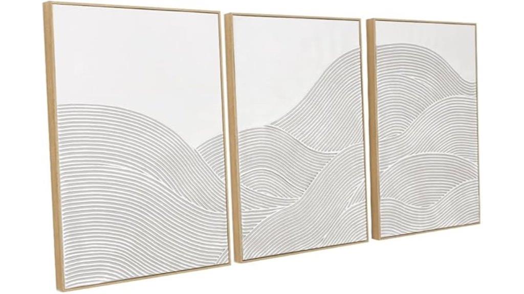 neutral abstract wall art