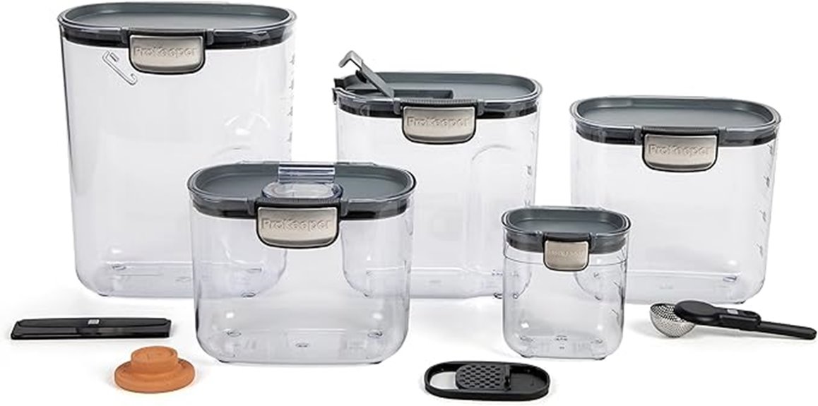 nine piece airtight container set