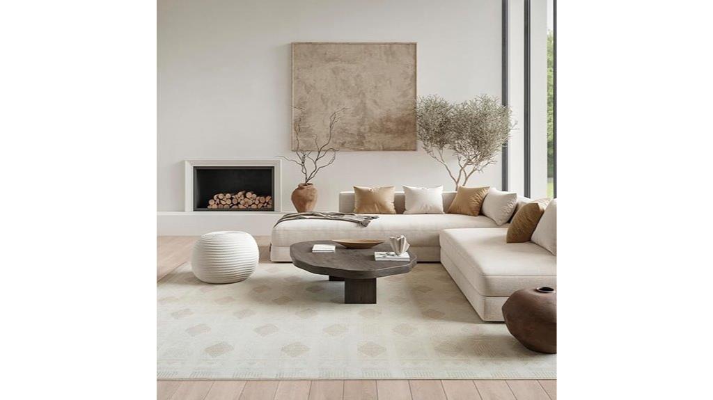 nordic ivory beige rug