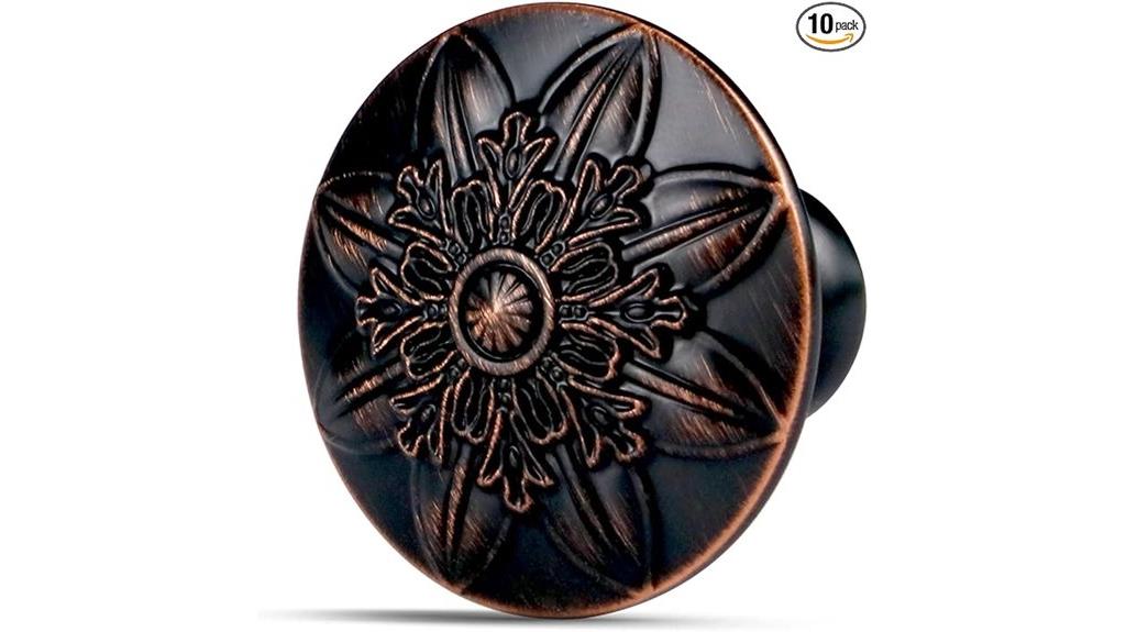 oil rubbed bronze cabinet knob set