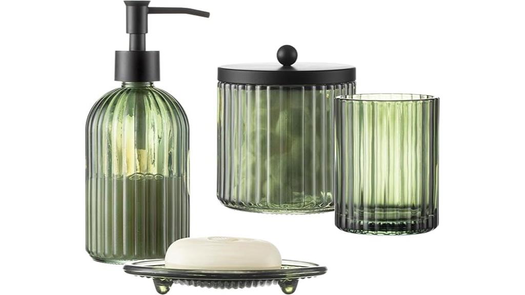 olive green dispressed glass