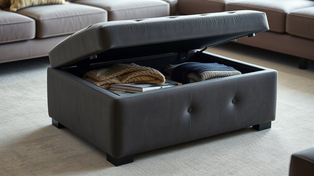ottoman size storage style