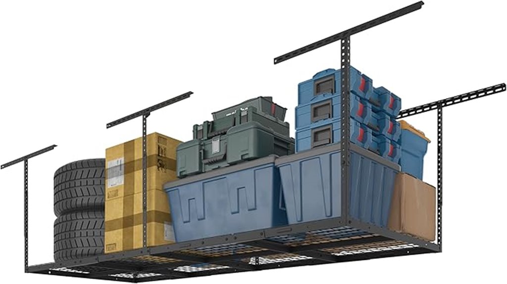 overhead garage storage rack