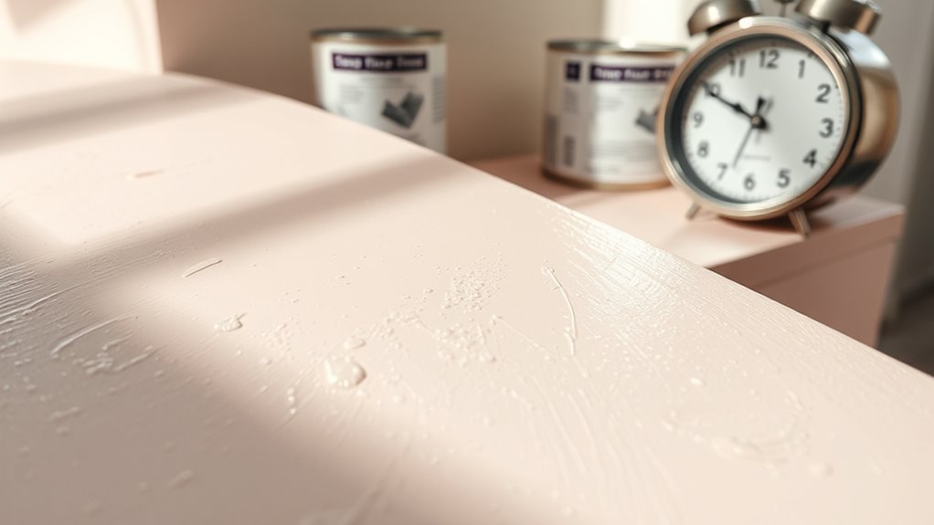 paint curing time varies