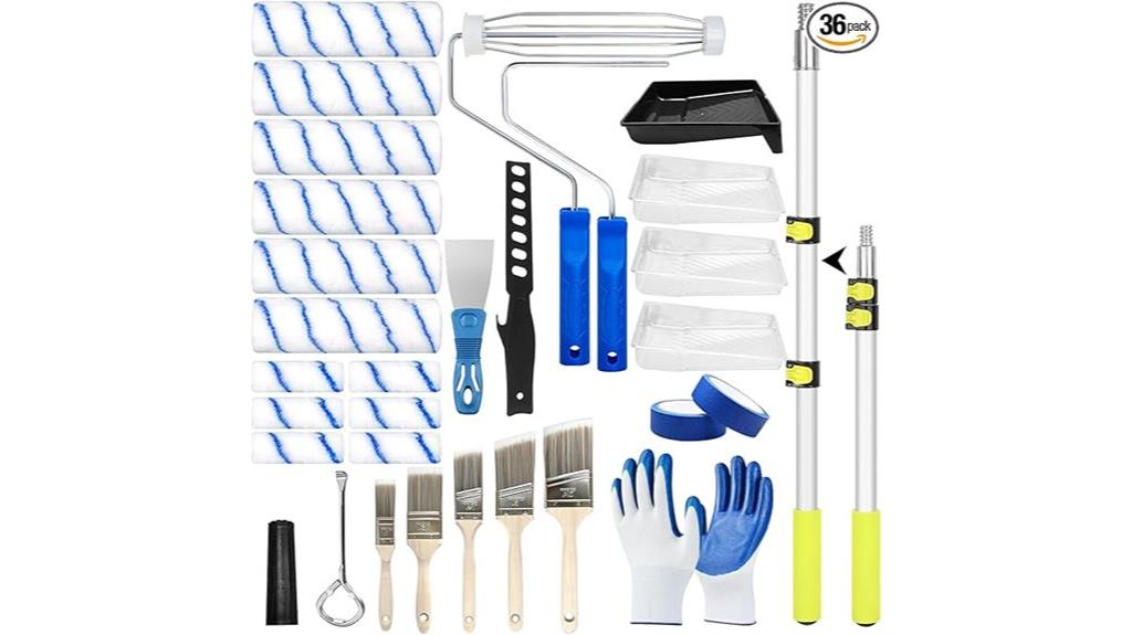 paint roller kit with extension