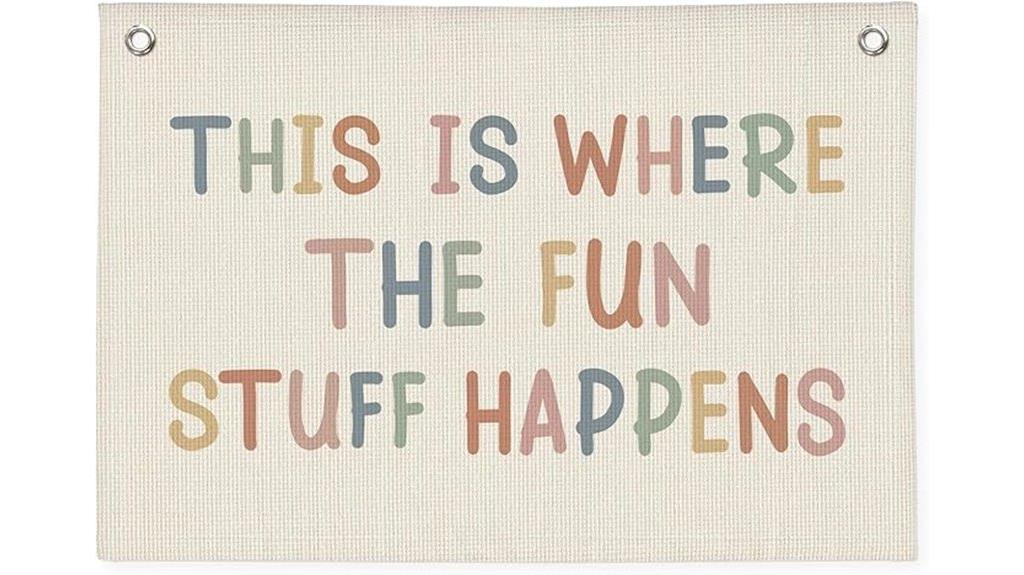 playroom canvas banner decor