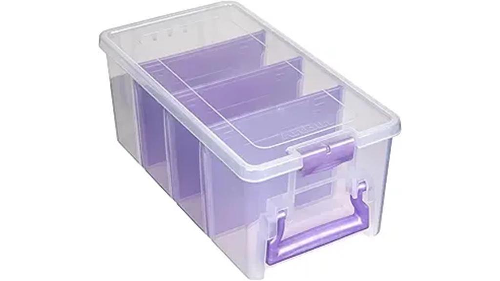 portable craft organizer with dividers