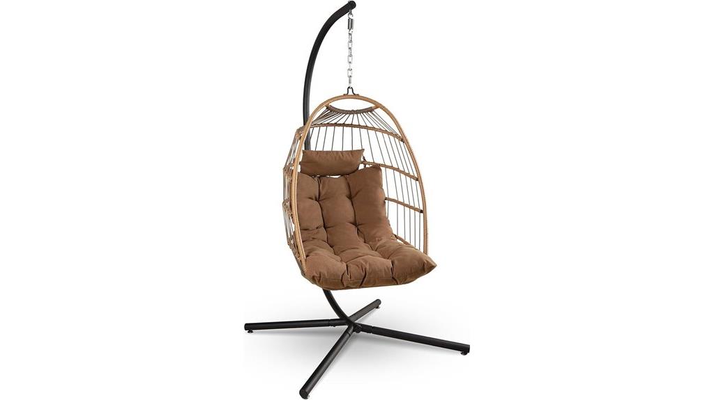 portable foldable egg chair