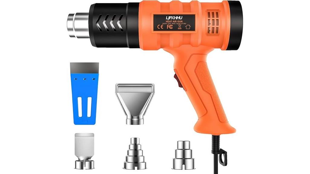 powerful heat gun with nozzles