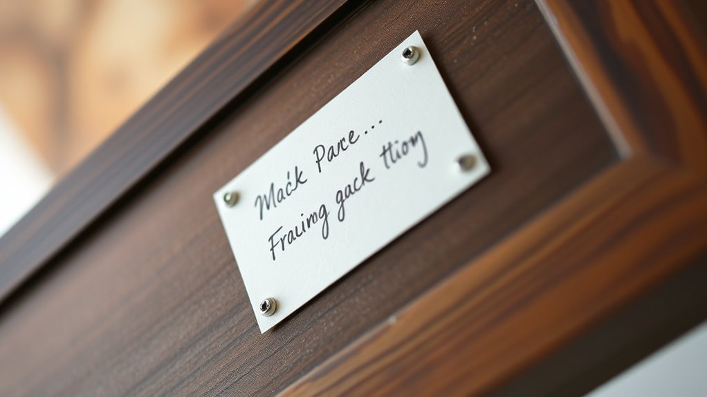 proper frame labeling techniques